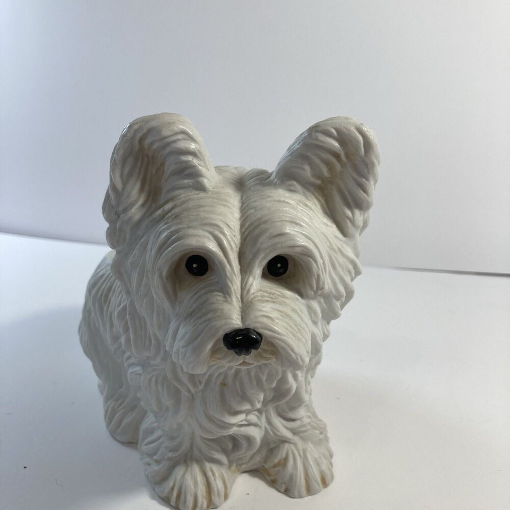 Vintage Napco 50's - 60"s White Terrier Planter